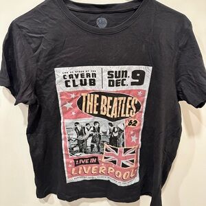 The Beatles women’s t-shirt NWOT Black Liverpool UK tee